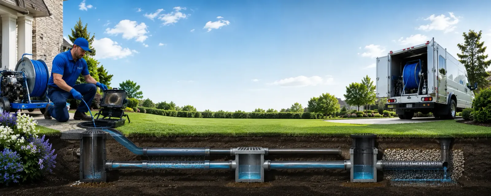 Outdoor drain cleaning information for Gipsy, PA